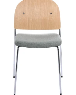 Set di 2 sedie da pranzo ASHCROFT Metallo Verde/Marrone chiaro