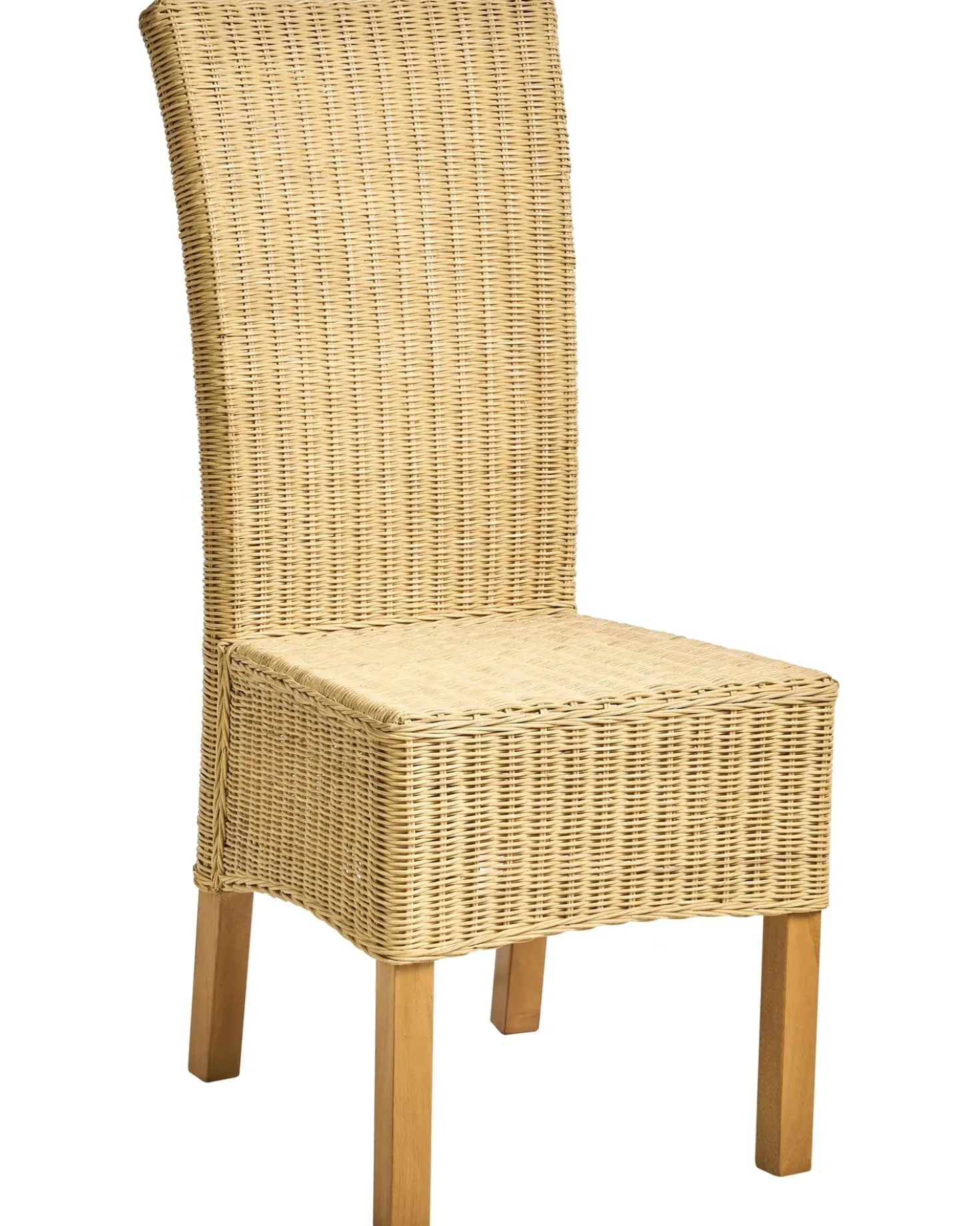 Set di 2 sedie da pranzo ANDES Rattan Naturale