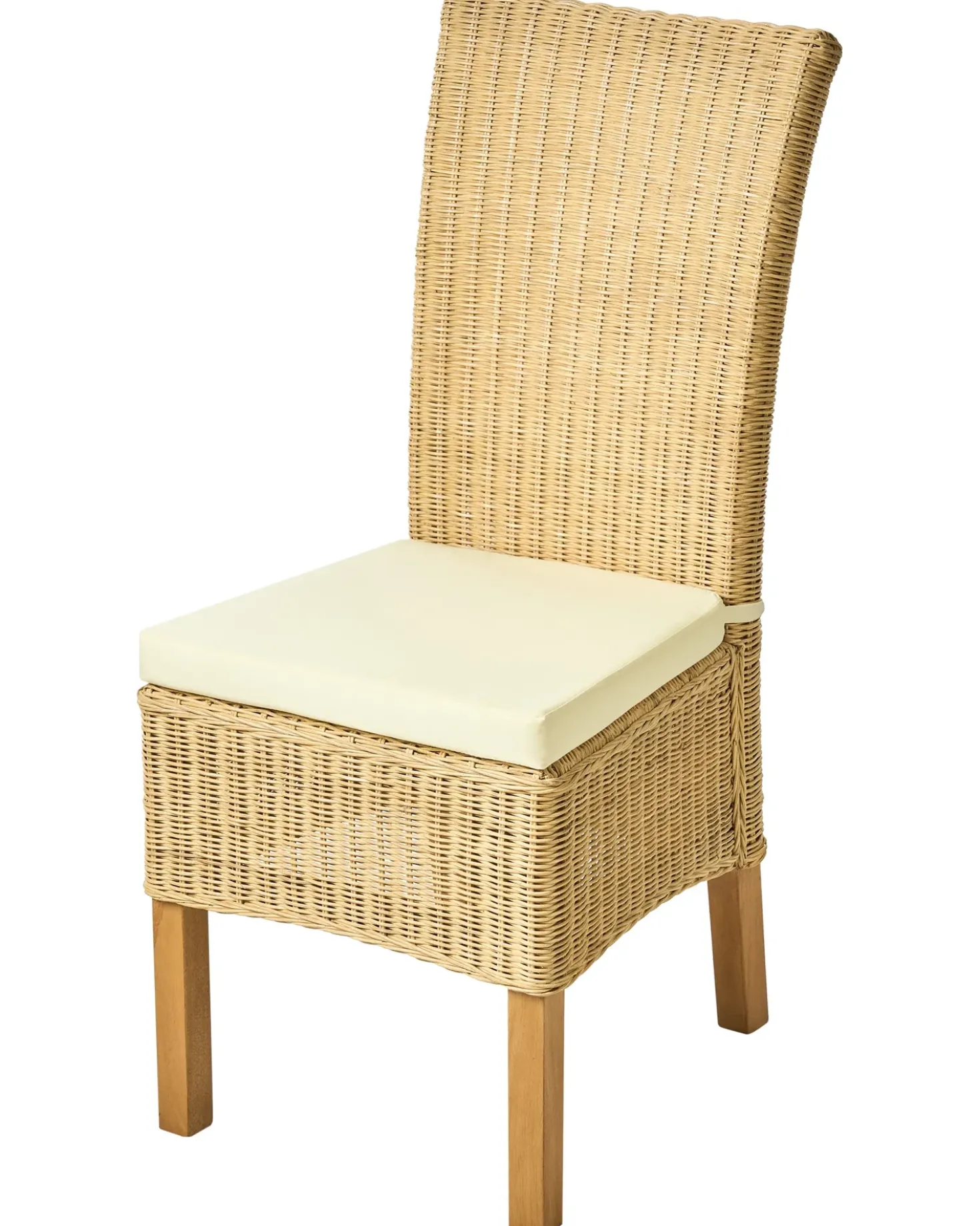 Set di 2 sedie da pranzo ANDES Rattan Naturale
