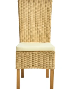 Set di 2 sedie da pranzo ANDES Rattan Naturale