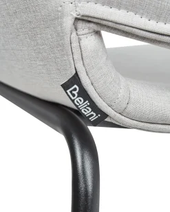 Set di 2 sedie da pranzo AXTEL Tessuto Grigio chiaro