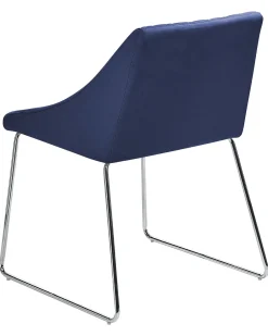 Set di 2 sedie da pranzo ARCATA Velluto Blu marino