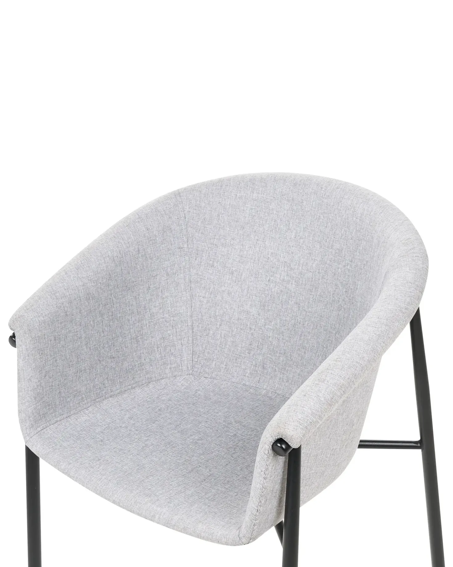 Set di 2 sedie da pranzo AMES Tessuto Grigio chiaro
