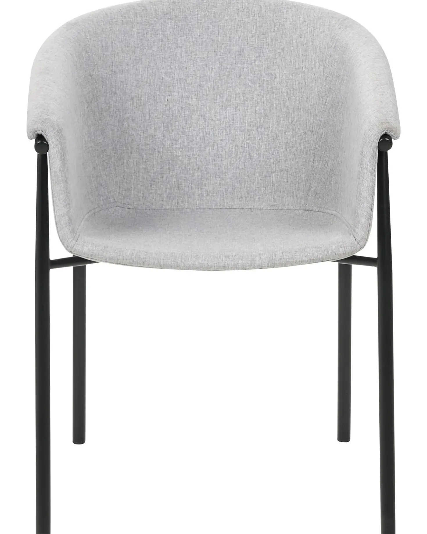 Set di 2 sedie da pranzo AMES Tessuto Grigio chiaro