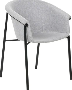 Set di 2 sedie da pranzo AMES Tessuto Grigio chiaro