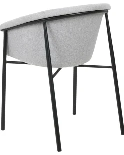 Set di 2 sedie da pranzo AMES Tessuto Grigio chiaro