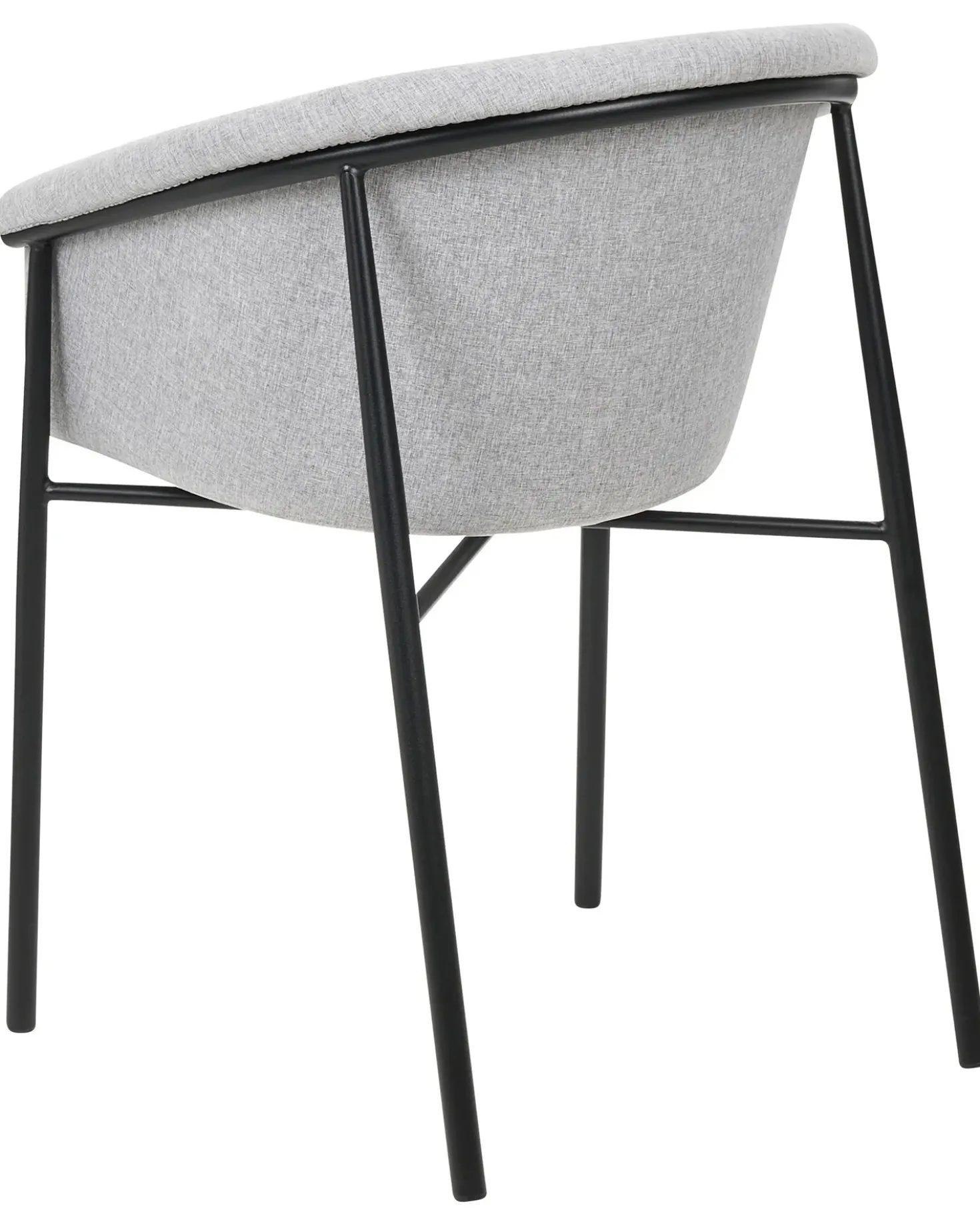 Set di 2 sedie da pranzo AMES Tessuto Grigio chiaro