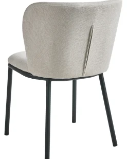 Set di 2 sedie da pranzo ARTESIA Tessuto Beige chiaro