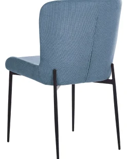 Set di 2 sedie da pranzo ADA Tessuto Blu