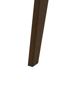 Set di 2 sedie da pranzo AVA Legno Marrone scuro/Beige chiaro
