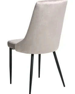 Set di 2 sedie da pranzo AVENIR Velluto Tortora