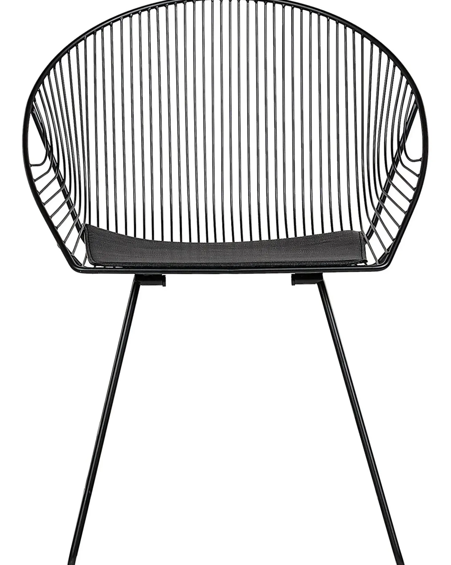 Set di 2 sedie da pranzo AURORA Metallo Nero