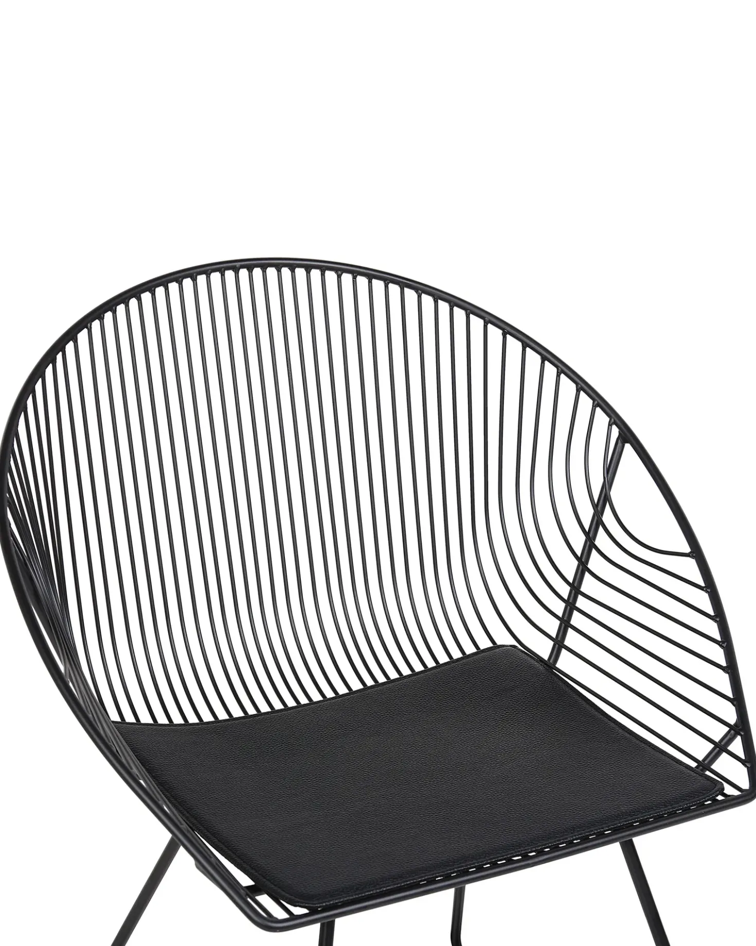 Set di 2 sedie da pranzo AURORA Metallo Nero