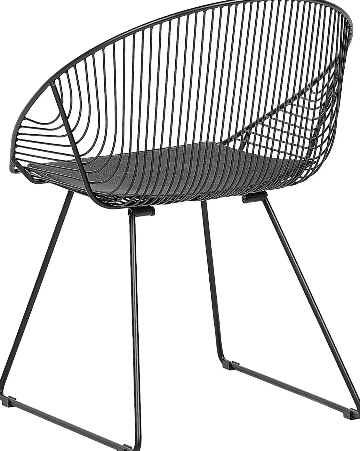 Set di 2 sedie da pranzo AURORA Metallo Nero