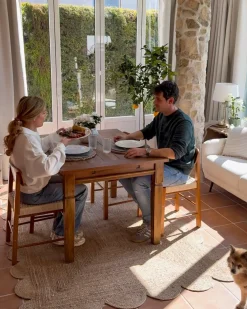 Set di 2 sedie da pranzo ALLOS Legno Marrone