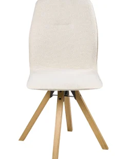 Set di 2 sedie da pranzo ALKALI Bouclé Bianco sporco