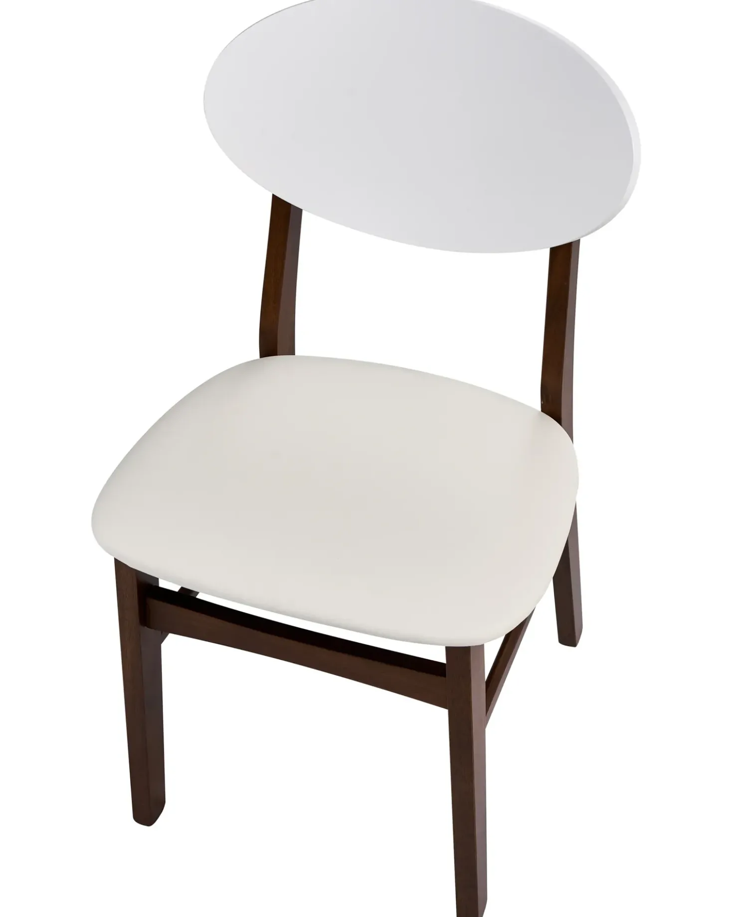 Set di 2 sedie da pranzo AMERY Legno Bianco sporco/Marrone