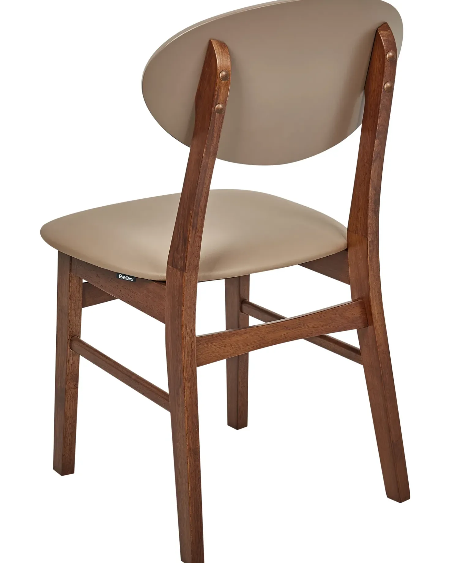 Set di 2 sedie da pranzo AMERY Legno Marrone chiaro/Marrone