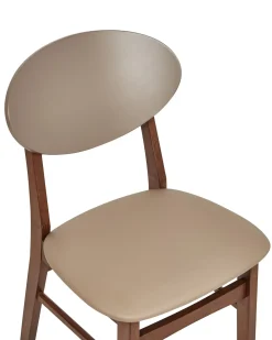 Set di 2 sedie da pranzo AMERY Legno Marrone chiaro/Marrone