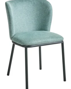 Set di 2 sedie da pranzo ARTESIA Tessuto Verde menta