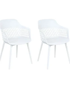 Set di 2 sedie da pranzo ALMIRA Bianco