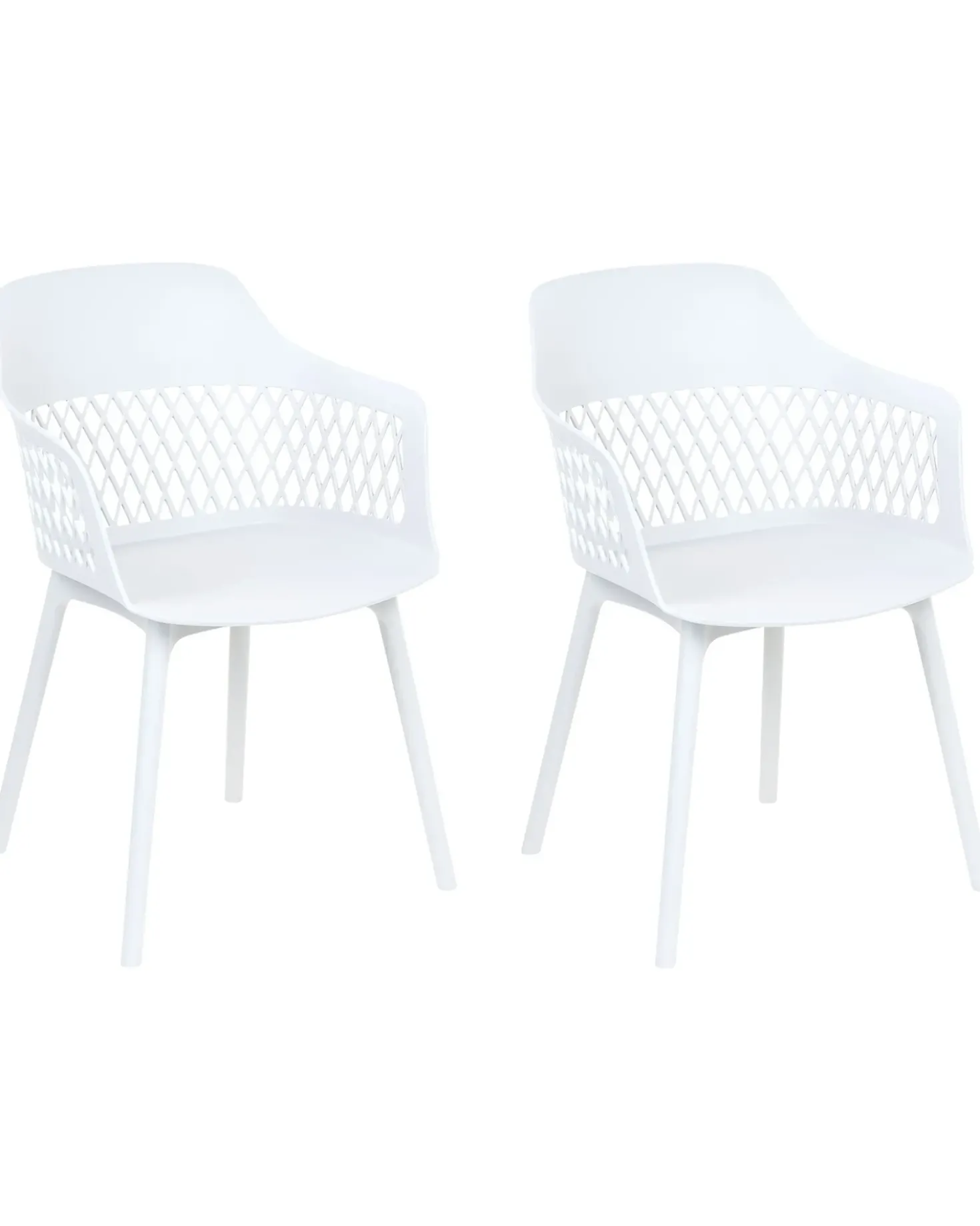 Set di 2 sedie da pranzo ALMIRA Bianco