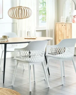 Set di 2 sedie da pranzo ALMIRA Bianco