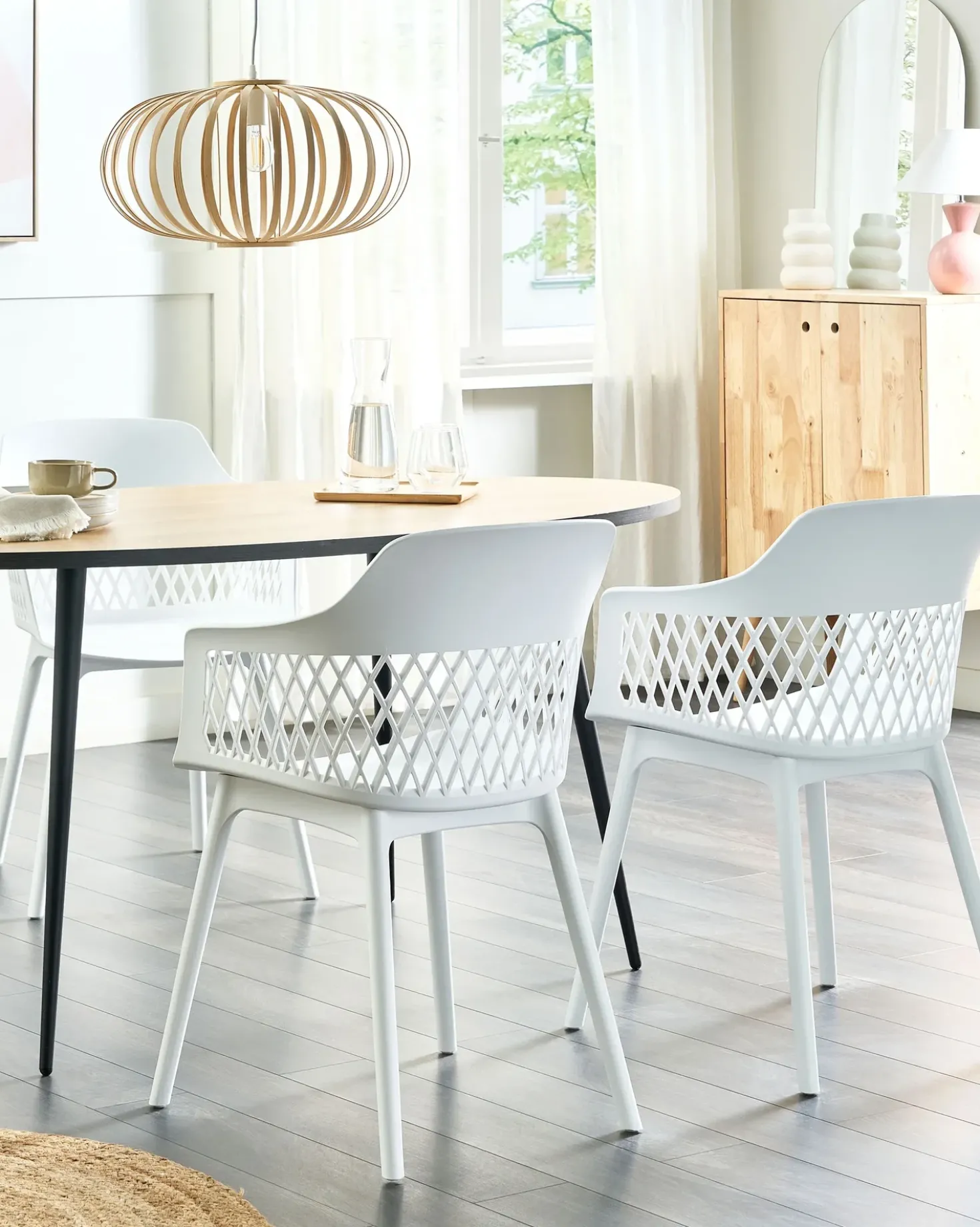 Set di 2 sedie da pranzo ALMIRA Bianco