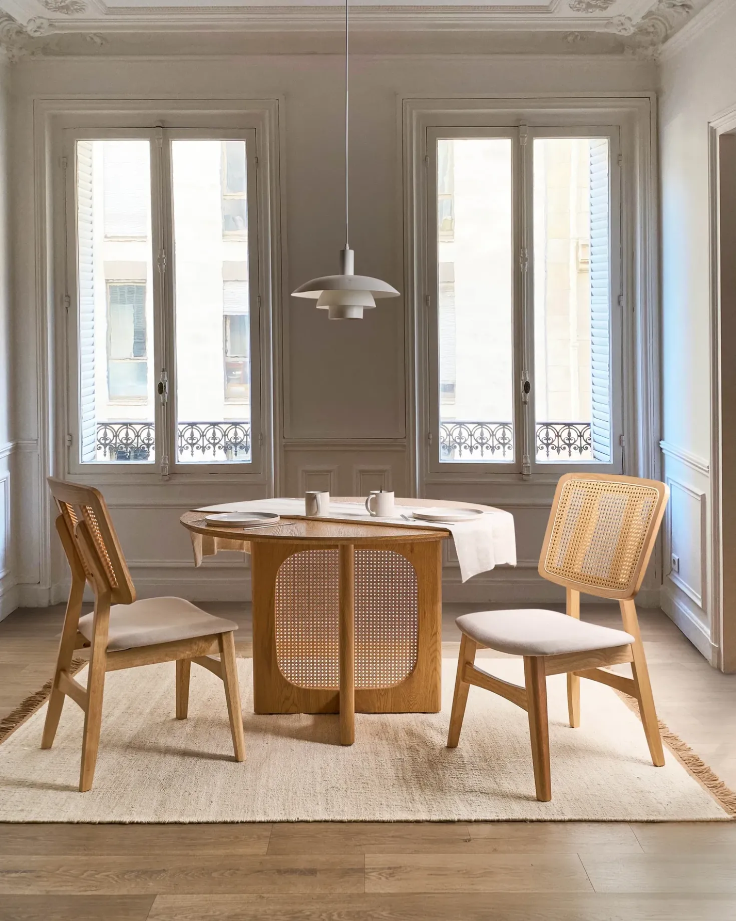 Set di 2 sedie da pranzo ALCOVA Legno Marrone chiaro