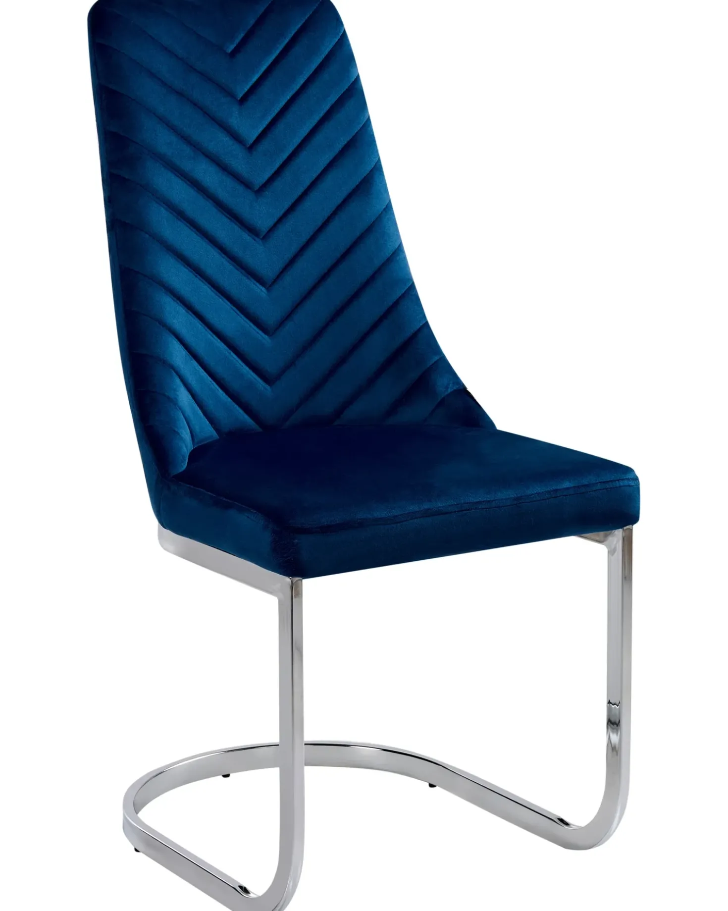 Set di 2 sedie da pranzo ALTOONA Velluto Blu marino