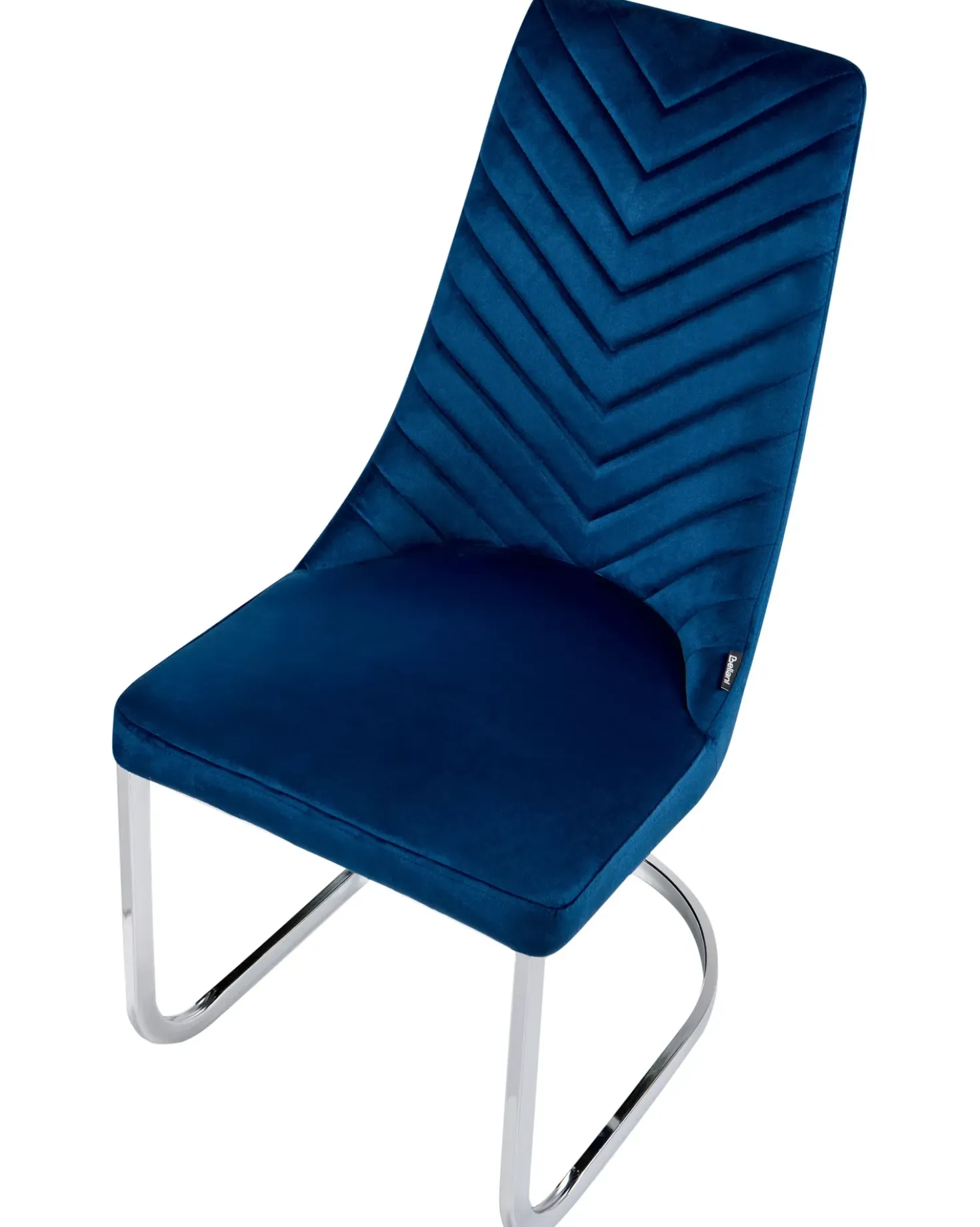 Set di 2 sedie da pranzo ALTOONA Velluto Blu marino