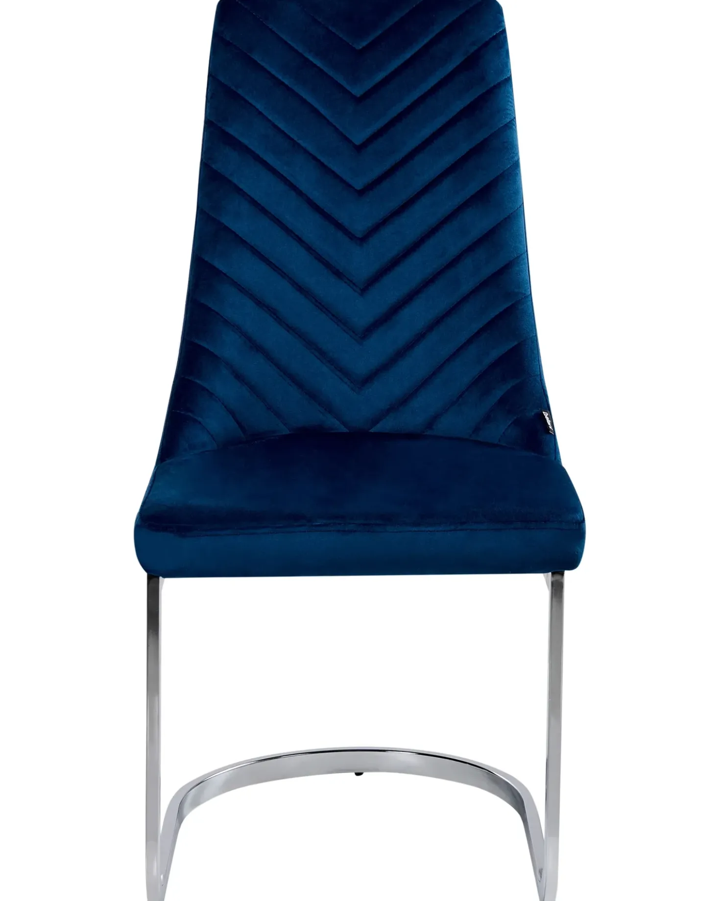 Set di 2 sedie da pranzo ALTOONA Velluto Blu marino