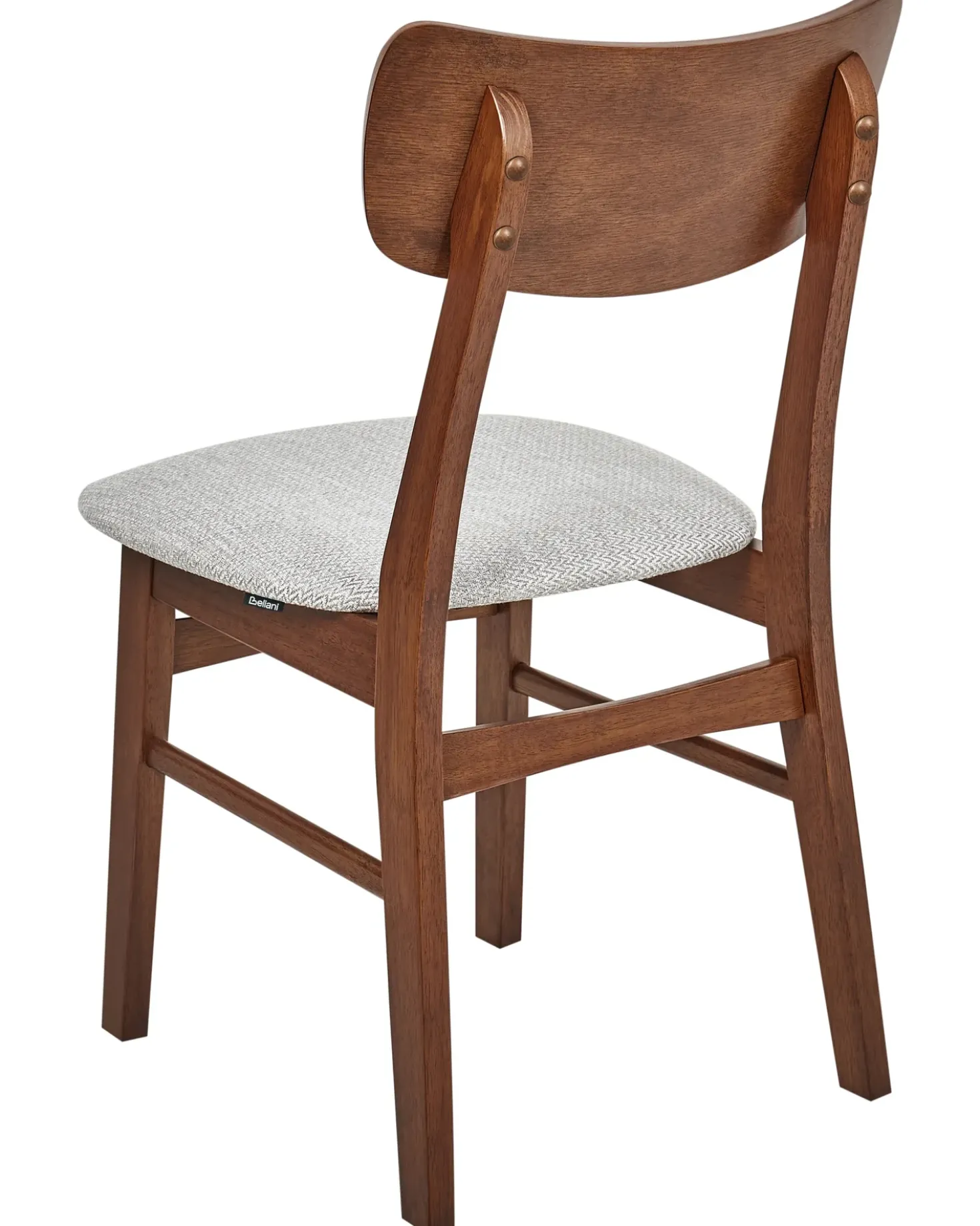Set di 2 sedie da pranzo ANOKA Legno Marrone/Grigio