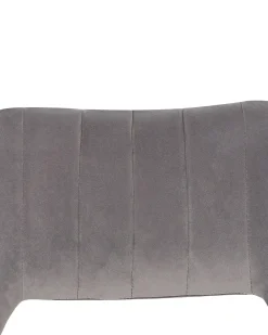Set di 2 sedie da pranzo ANSLEY Velluto Grigio