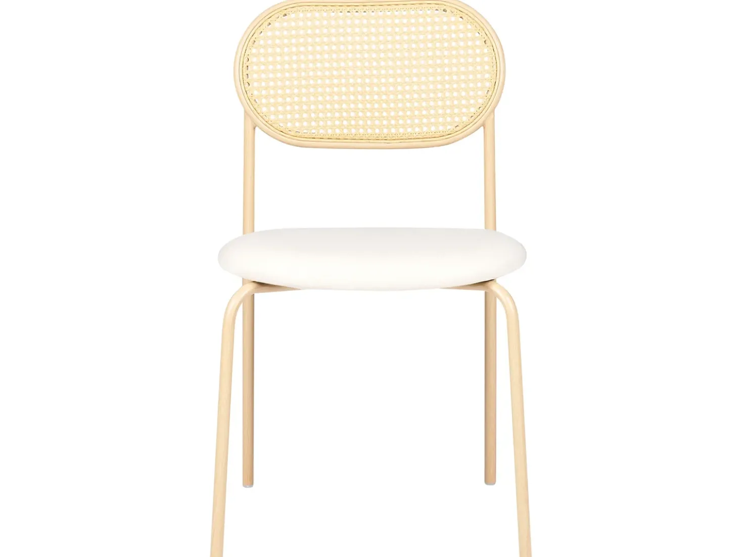 Set di 2 sedie da pranzo ADAVER Metallo Marrone chiaro