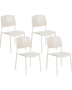 Set di 4 sedie da pranzo ASTORIA Beige