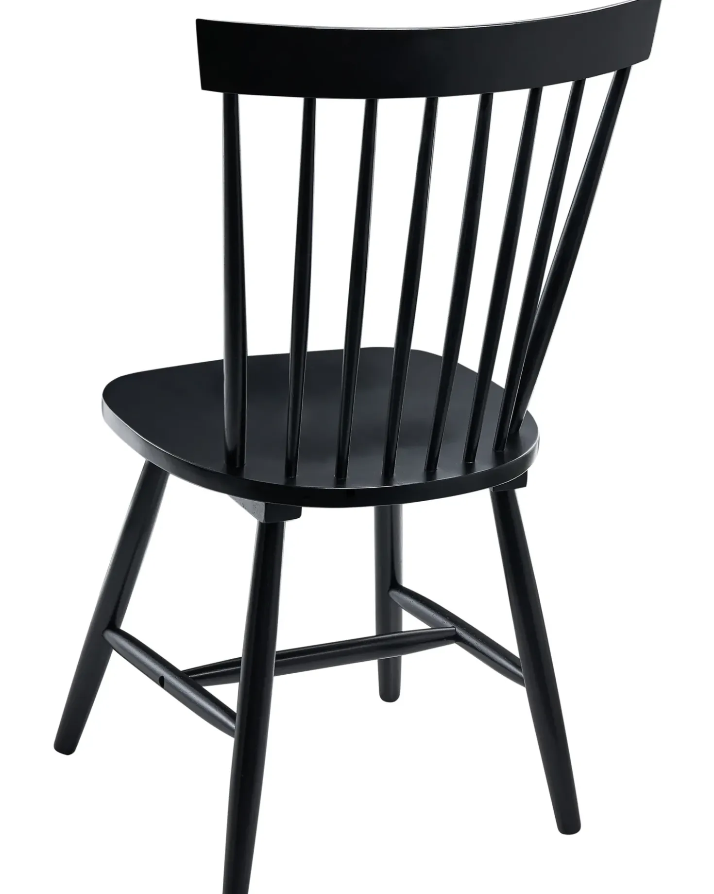 Set di 2 sedie da pranzo BURGES Legno Nero
