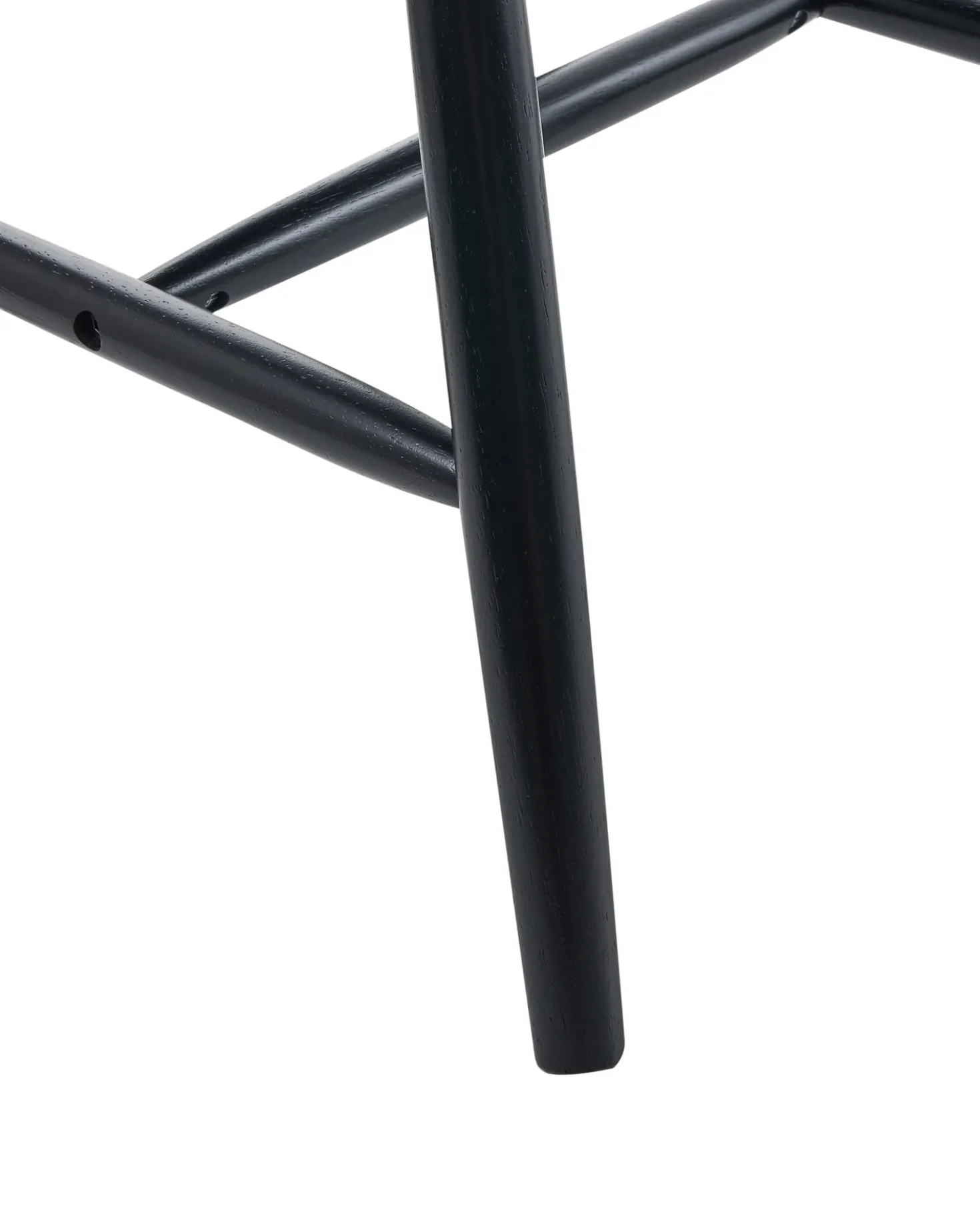 Set di 2 sedie da pranzo BURGES Legno Nero
