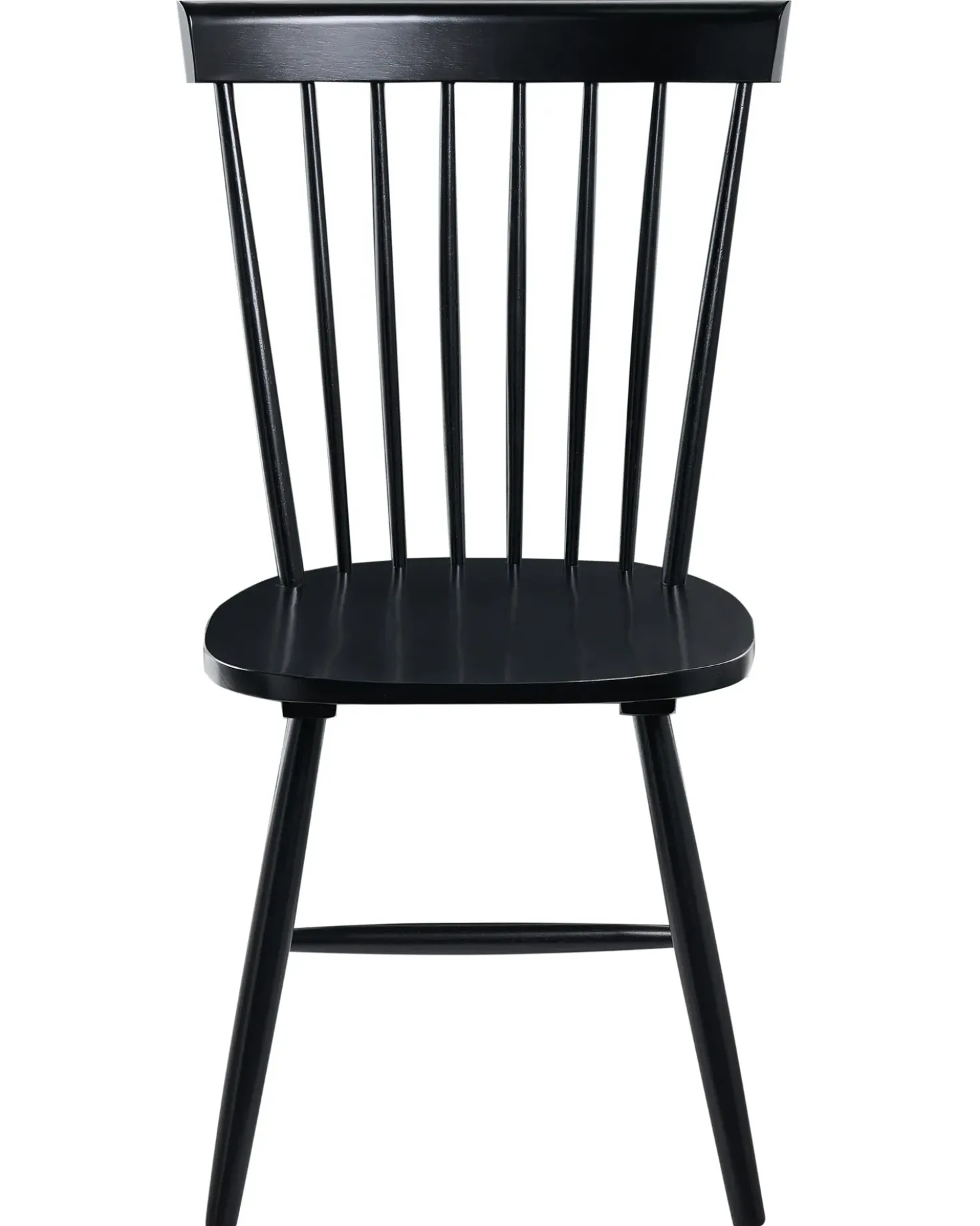 Set di 2 sedie da pranzo BURGES Legno Nero
