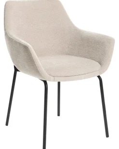 Set di 2 sedie da pranzo BOWDON Ciniglia Beige chiaro