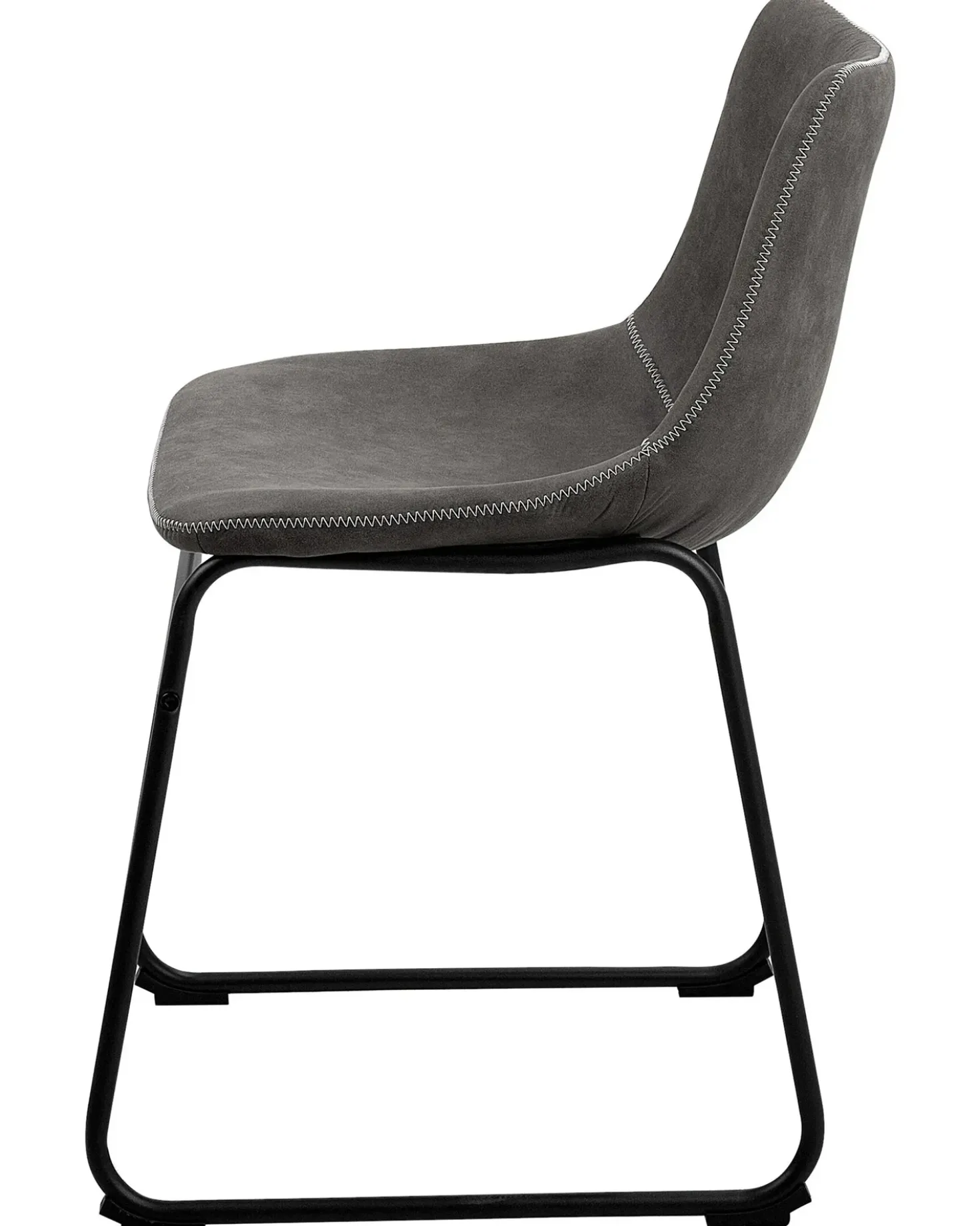 Set di 2 sedie da pranzo BATAVIA Tessuto Grigio scuro