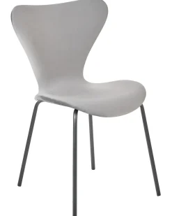 Set di 2 sedie da pranzo BOONVILLE Velluto Grigio chiaro