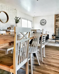 Set di 2 sedie da pranzo BATTERSBY Legno Bianco