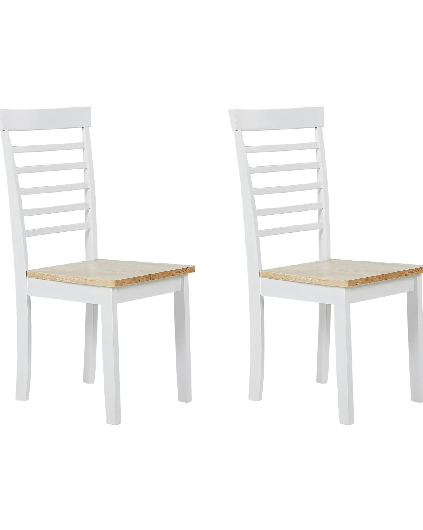 Set di 2 sedie da pranzo BATTERSBY Legno Bianco