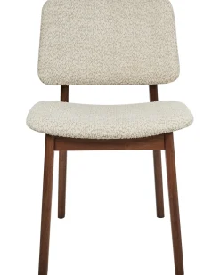 Set di 2 sedie da pranzo BLANE Bouclé Marrone scuro/Beige