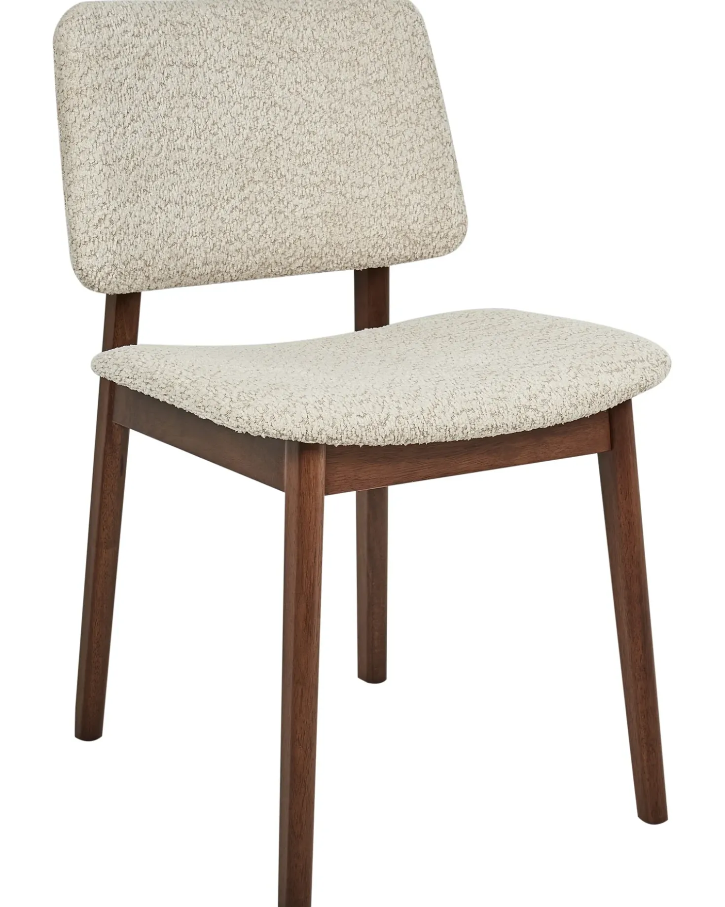 Set di 2 sedie da pranzo BLANE Bouclé Marrone scuro/Beige