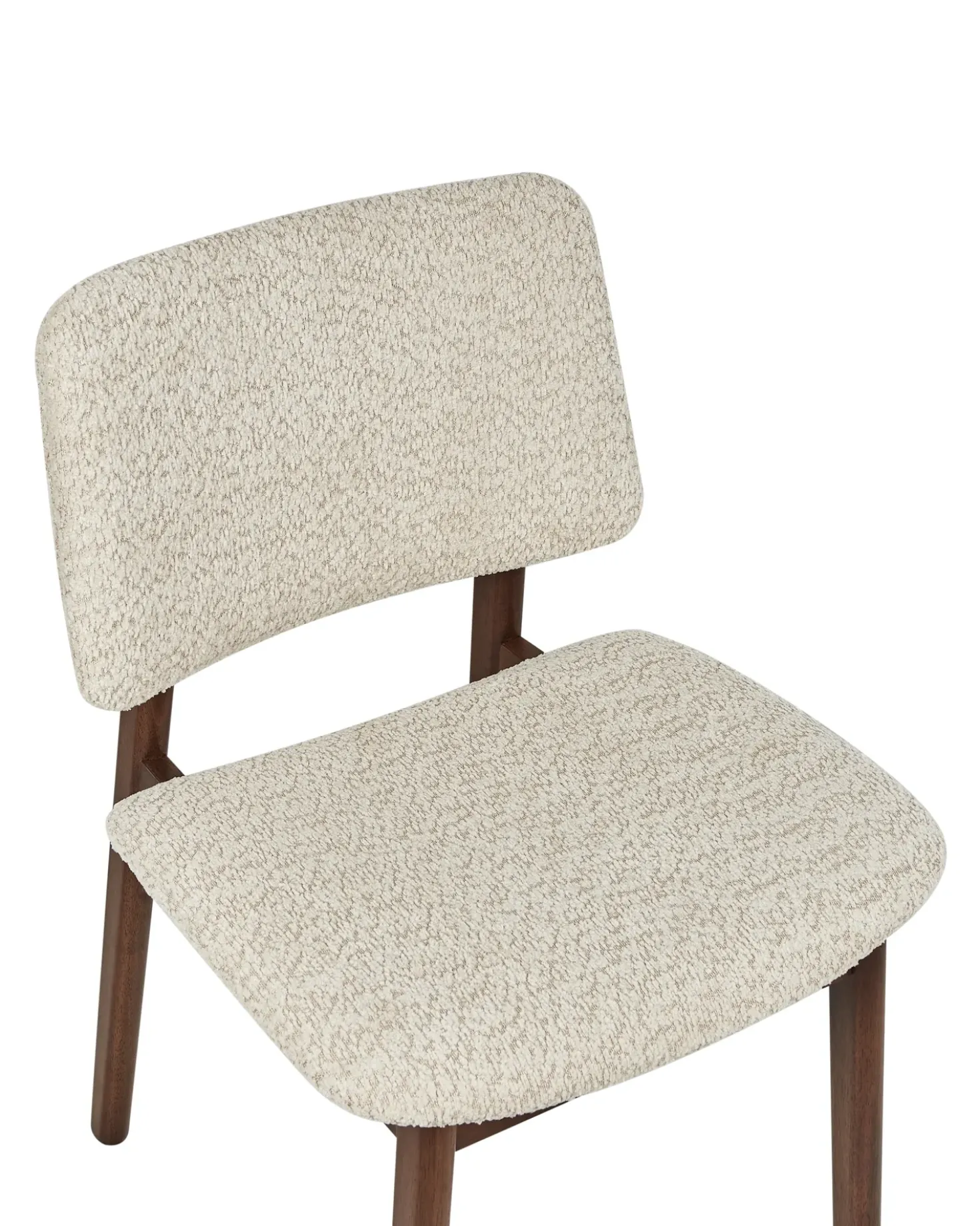 Set di 2 sedie da pranzo BLANE Bouclé Marrone scuro/Beige