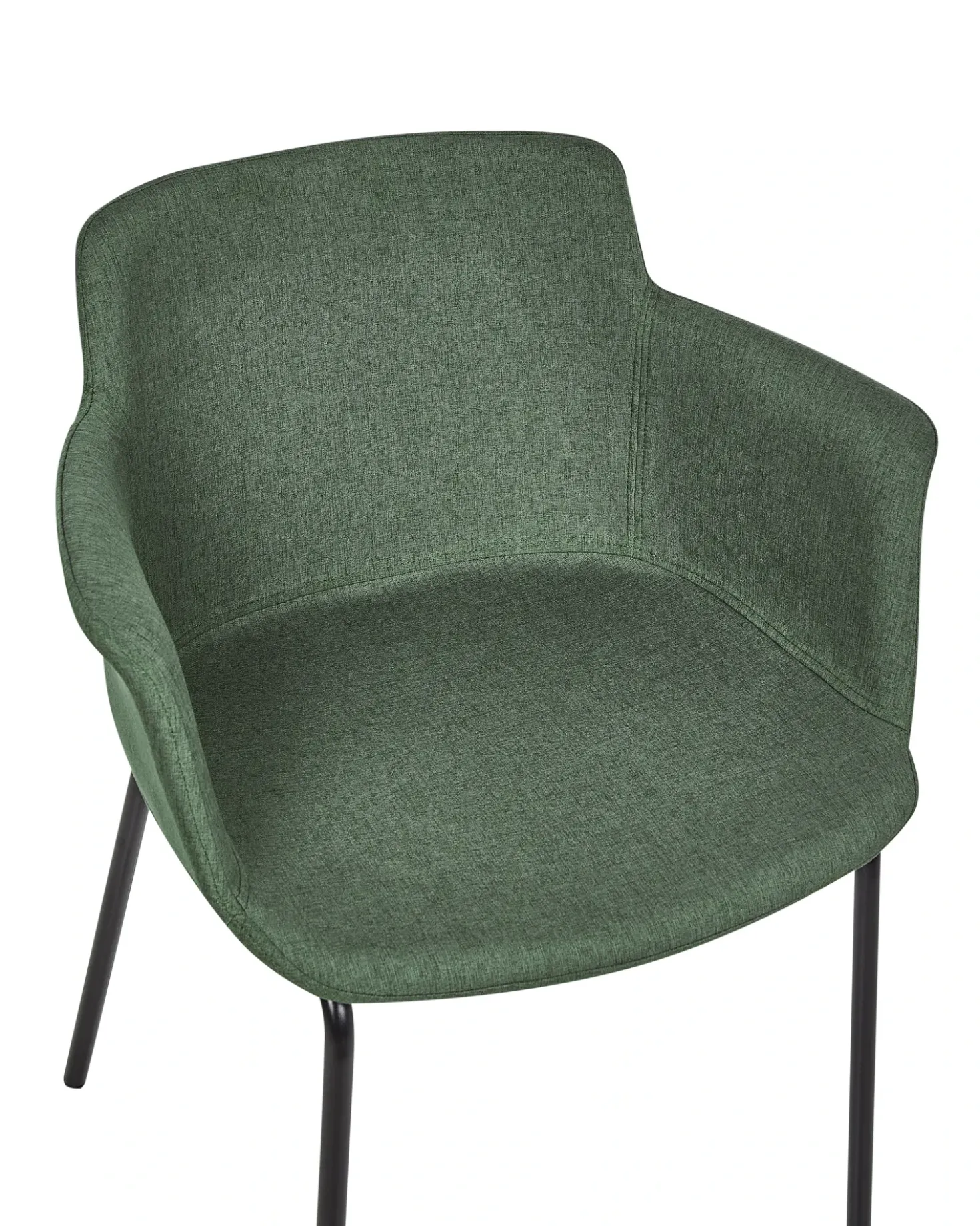 Set di 2 sedie da pranzo BELFIELD Tessuto Verde