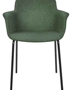 Set di 2 sedie da pranzo BELFIELD Tessuto Verde