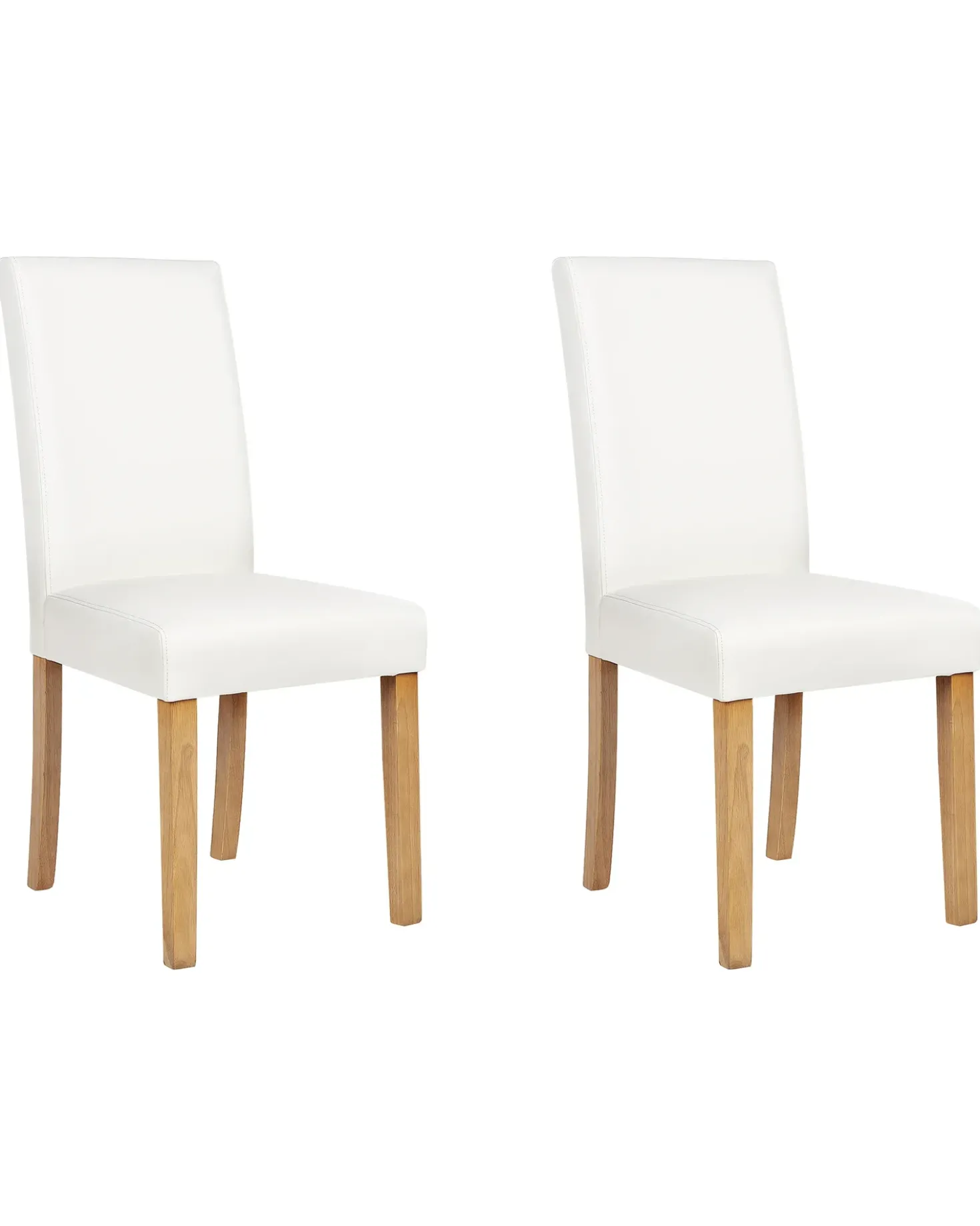 Set di 2 sedie da pranzo BROADWAY Pelle sintetica Bianco